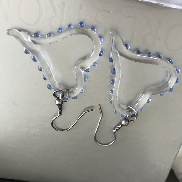 Artisan hand-crafted crystal earrings - Picture 2 of 2